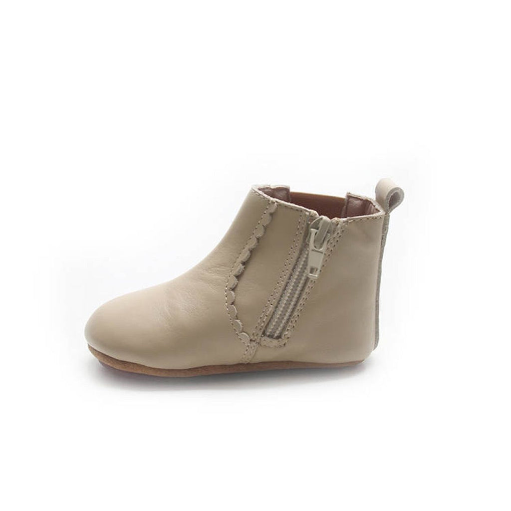 Taupe Chelsea Boots - Flower Edge